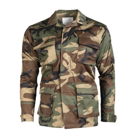 Veste MIL-TEC US type BDU camo Woodland