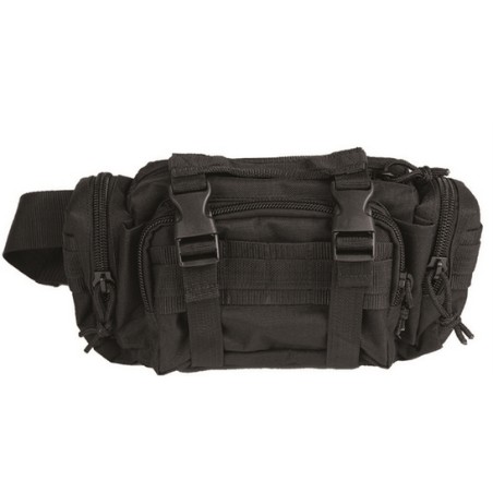 Ceinturon banane noir système modulable MIL-TEC