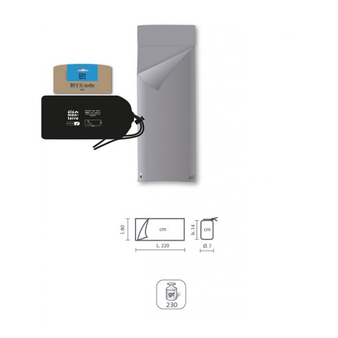 Drap de sac ELEMENTERRE Eskeda Gris Unisexe 100...