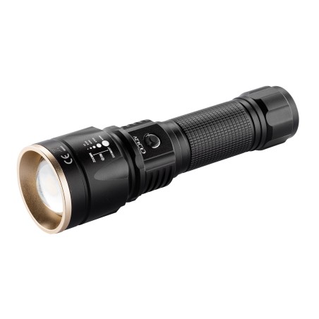 Lampe Tactique rechargeable Num'Axes 3 Led Blanche-Rouge-Verte