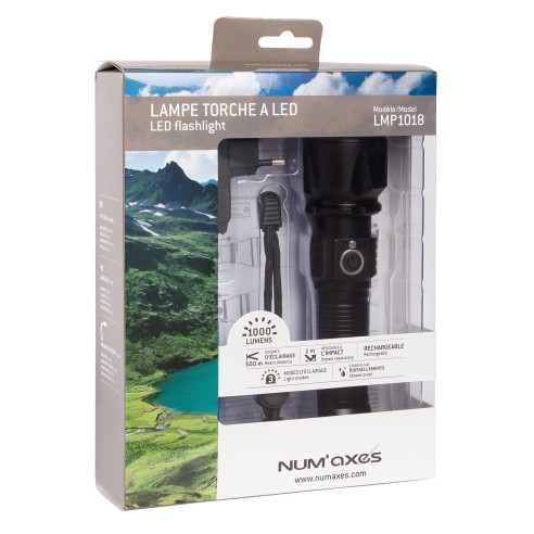 Lampe Tactique rechargeable Num'Axes 3 Led...