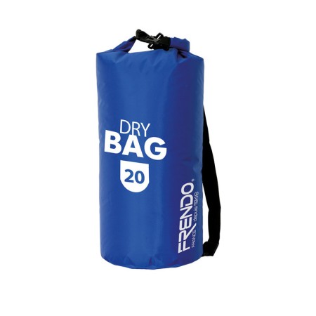 Sac étanche toile de bâche 20 litres bleu