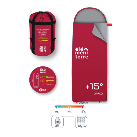 Sac de couchage ultra-light capuche DRACO