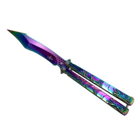 Couteau papillon THIRD DRAGON ARC-EN-CIEL