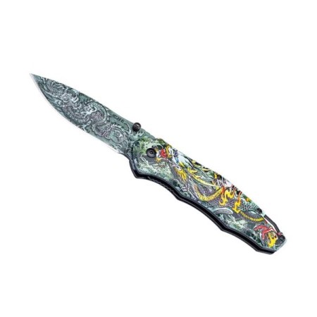 Couteau CJH 3D dragon chinois