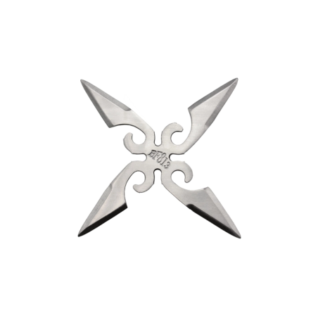 Shuriken 4 branches acier 420 silver
