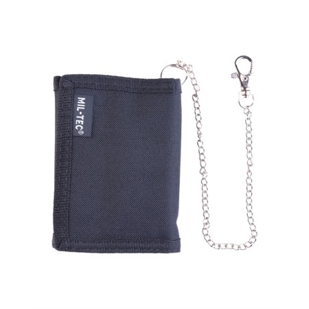 Porte-monnaies noir avec chaine