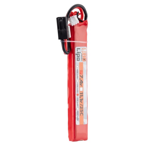 Batterie Lipo 2S 7.4V 1300mAh 25C 1 stick