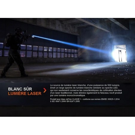 Lampe torche Fenix HT30R laser blanc