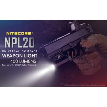 Lampe tactique Nitecore NPL20 - 460Lumens