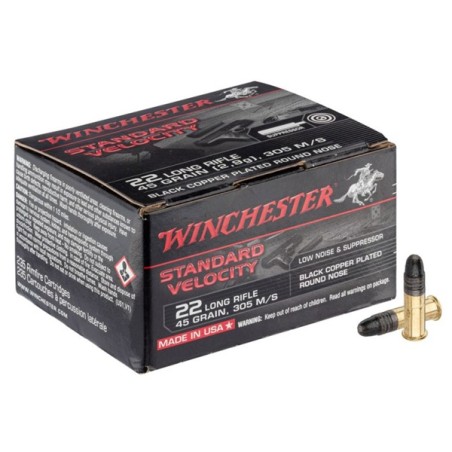 Cartouches 22LR WINCHESTER 45 grains-2.9gr STANDARD (X235)