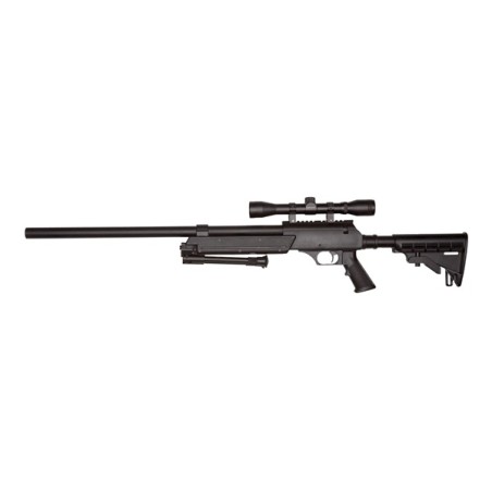 Réplique airsoft Urban sniper 1,8J + bipied + lunette 4x32