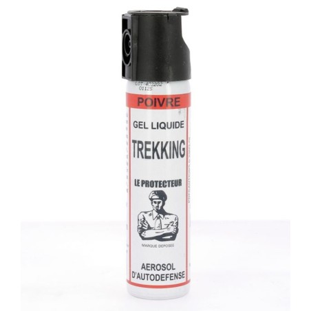 Aérosol de défense Gel Poivre Trekking - 75ml - Le Protecteur