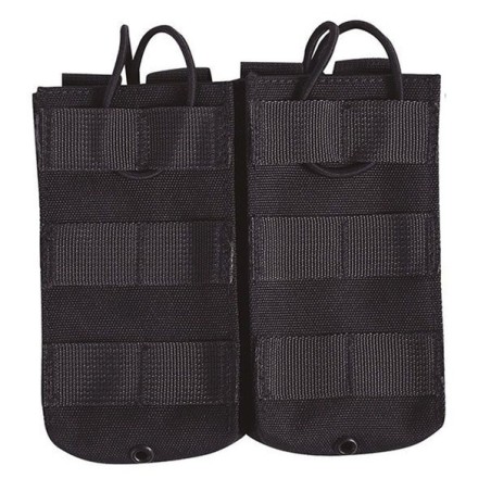 Poche double molle 5.56 M4/MAK/AUG Noire