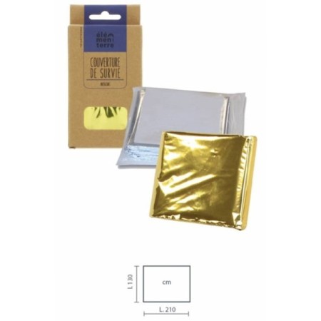 Couverture de survie Argent/Or