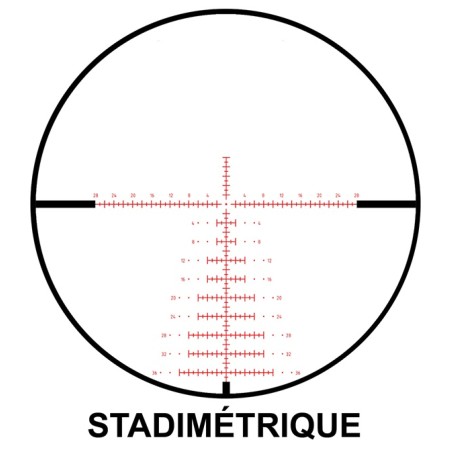 Lunette RTI 6-24X50 FFP réticule CBR