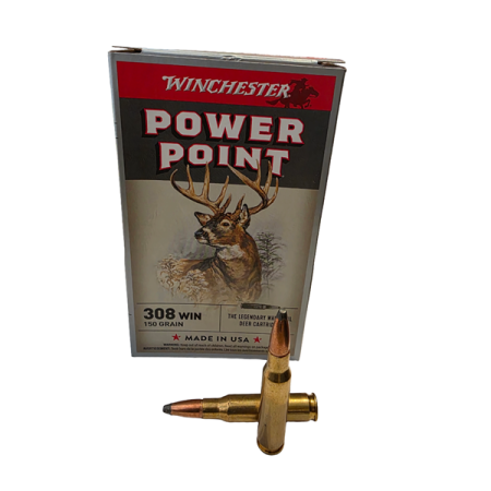 Cartouches WINCHESTER Cal .308 WIN 150GR PP