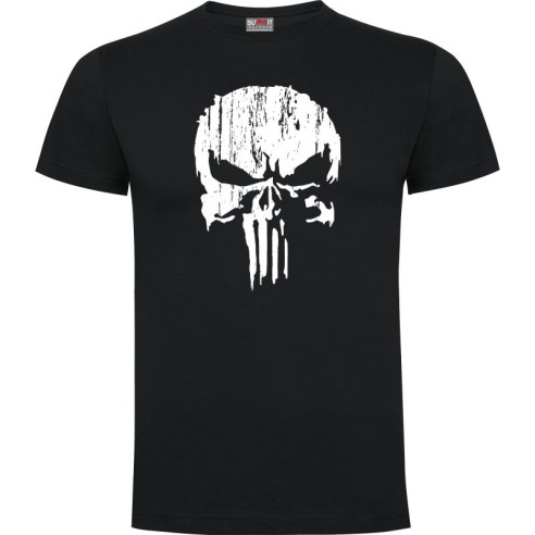 T-shirt PUNISHER blanc-noir