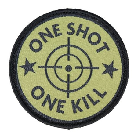 Écusson tissé ONE SHOT ONE KILL