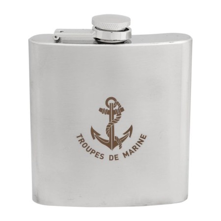 Flasque inox Troupes De Marine