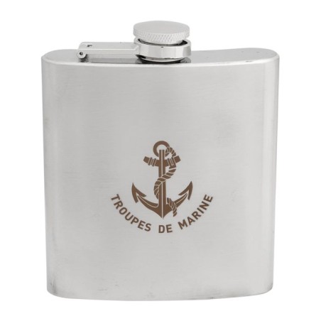 Flasque inox Troupes De Marine