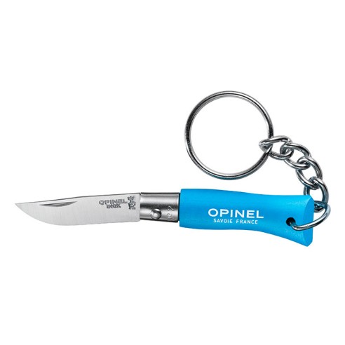 Porte-clés N°02 Inox - Bleu/cyan - Opinel