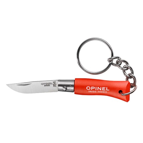 Porte-clés N°02 Inox - Orange - Opinel