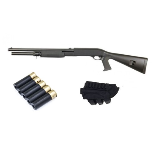 Pack Airsoft réplique fusil à pompe cal. 6mm