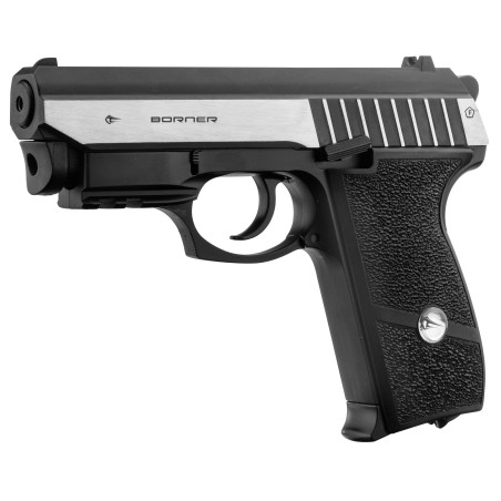 Pistolet à co² BORNER PANTHER 801 calibre .4,5 mm avec laser intégré