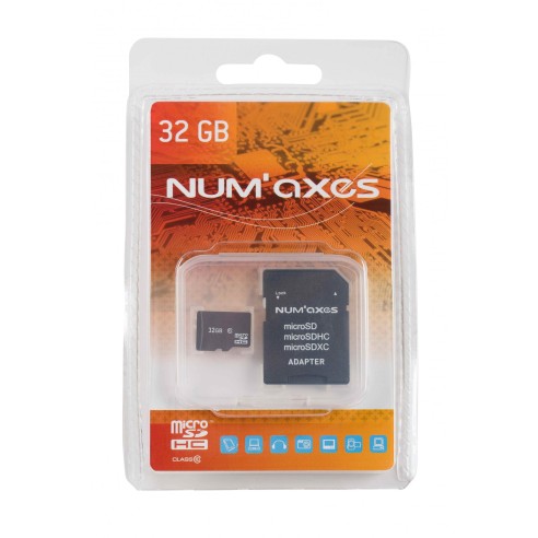 Carte mémoire MicroSD classe 10 avec adaptateur SD -32 GB-